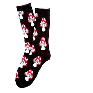 HUF Magic Mushroom Black Socks One Size